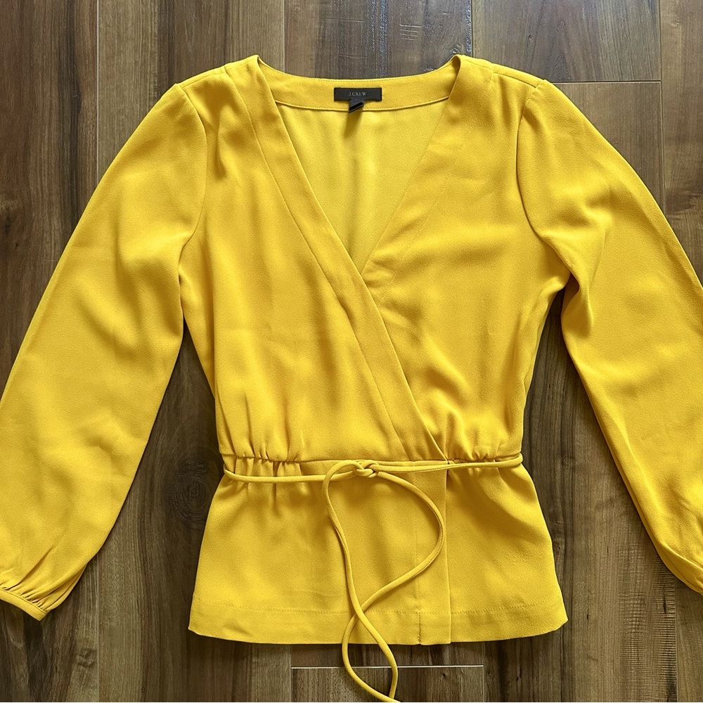 J.Crew Faux-Wrap Blouse
